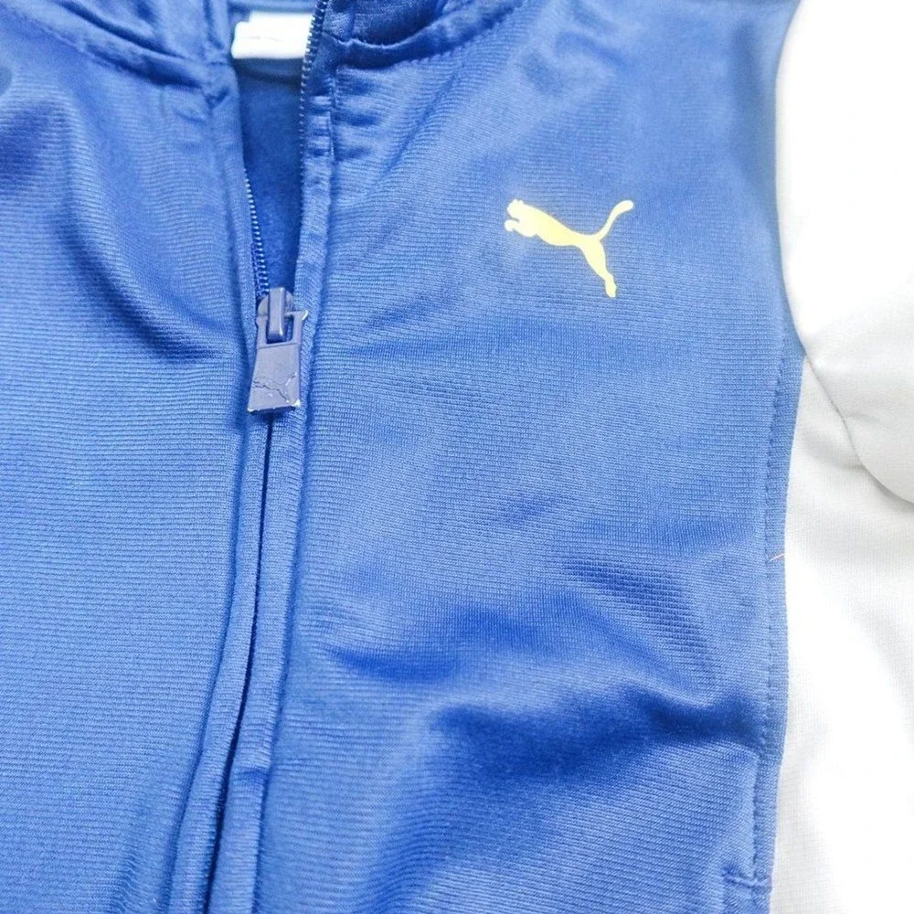 Puma Long Sleeve Athletic‎ Jacket Logo Blue Size 24 Months